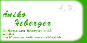 aniko heberger business card